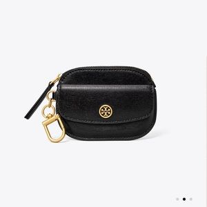 Tory Burch Robinson Card Case Key Ring